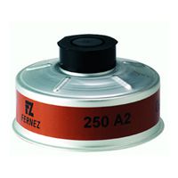 Honeywell Atemschutzfilter mit Aluminiumgehäuse, RD 40 - Anschluss, Typ A2
