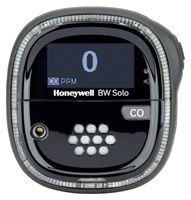 Honeywell BW Solo (BLE) - Gaswarngerät mit 1 Sensor für Kohlenmonoxid (CO) 0-2000 ppm - A1: 35 ppm / A2: 200 ppm (schwarzes Gehäuse)