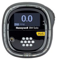 Honeywell BW Solo (BLE) - Gaswarngerät mit 1 Sensor für Schwefelwasserstoff (H2S ext.) 0-500 ppm - A1: 10 ppm / A2: 15 ppm (schwarzes Gehäuse)