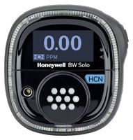 Honeywell BW Solo (BLE) - Gaswarngerät mit 1 Sensor für Cyanwasserstoff (HCN) 0-100 ppm - A1: 4,7 ppm / A2: 10 ppm (schwarzes Gehäuse)