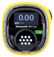 Honeywell BW Solo (BLE) - Gaswarngerät mit 1 Sensor für Chlor (Cl2) 0-5 ppm - A1: 0,5 ppm / A2: 1,0 ppm (gelbes Gehäuse)