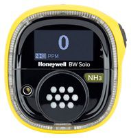 Honeywell BW Solo (BLE) - Gaswarngerät mit 1 Sensor für Ammoniak (NH3) 0-100 ppm - A1: 25 ppm / A2: 50 ppm (gelbes Gehäuse)