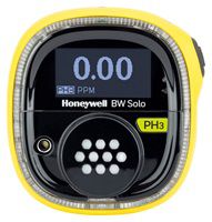 Honeywell BW Solo (BLE) - Gaswarngerät mit 1 Sensor für Phosphin (PH3) 0-5 ppm - A1: 0,30 ppm / A2: 1,00 ppm (gelbes Gehäuse)